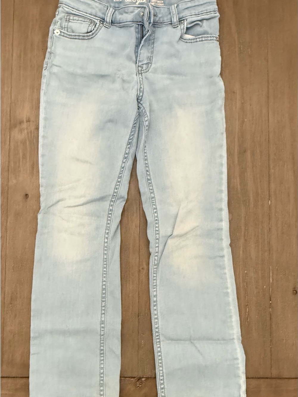 Cat & Jack Light Blue Girls' Jeans - Straight Leg